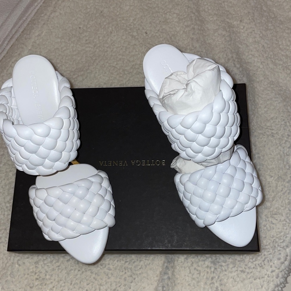 New bottega Venetta BV leather mule heels